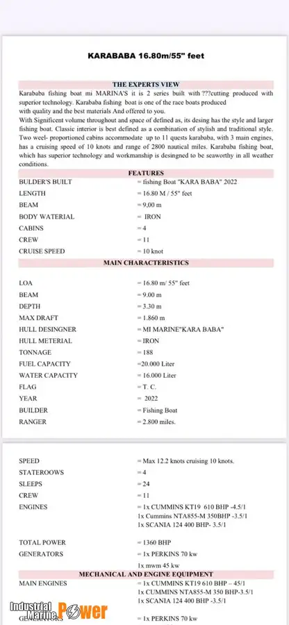 Рыболовный траулер продается